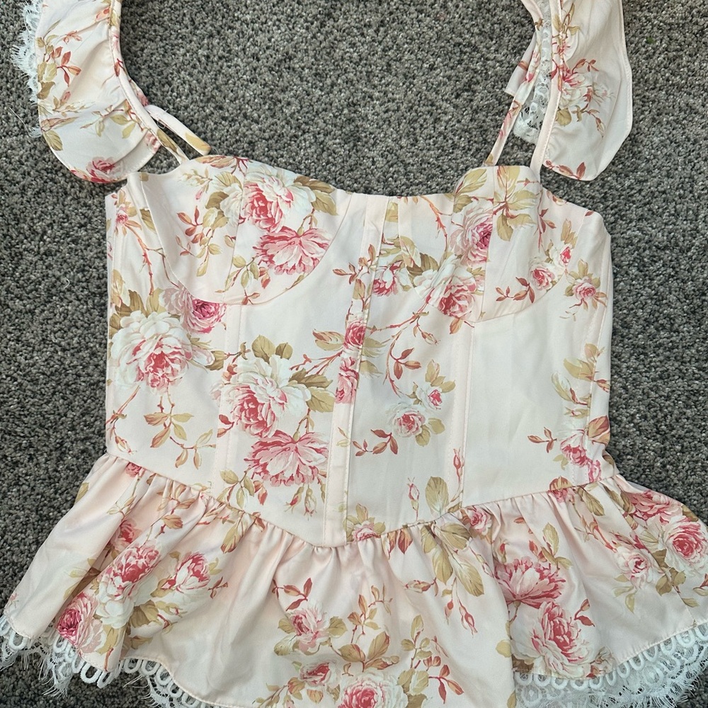 Floral Peplum Top